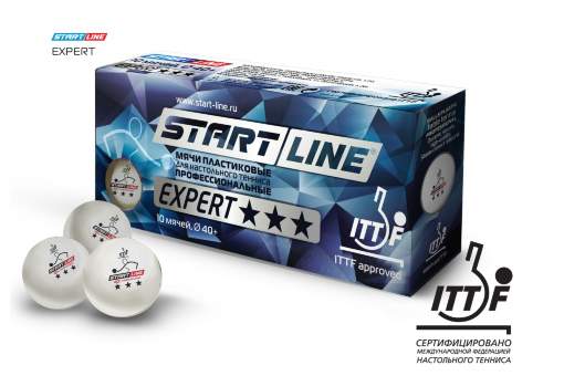 Мячи Start line в упаковке EXPERT 3*, 10 Мячи Start line в упаковке EXPERT 3*, 10